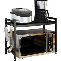 Support télescopique pour micro-ondes et four en acier inoxydable