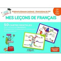 Livre - mes leçons de français ; CP, CE1, CE2 ; 50 cartes mentales