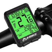 Compteur Vélo Sans Fil IP54 Étanche Kilométrique de Vitesse pour Vélo Sans Fil avec écran rétroéclairé et Chronomètre de Route