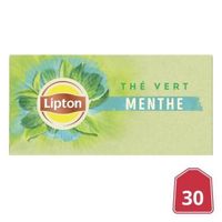 LOT DE 4 - LIPTON - Thé vert Menthe - boite de 30 sachets