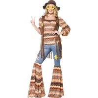 Déguisement Hippie Harmonie - Smiffy's - Costume Disco 70's - Femme - Multicolore