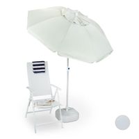 Relaxdays Parasol 200 x 200 cm toile en polyester inclinable jardin balcon terrasse - 4052025968052