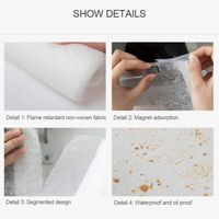 Papier filtre pour hotte aspirante - SONEW - Rouleau De Papier Filtre - Blanc