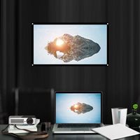 Rideau De Projecteur, Écran De Projection Pliable Sans Pli 16: 9, Écran