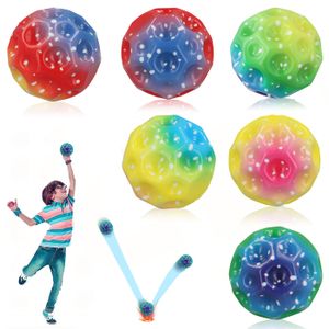PANIER DE BASKET-BALL TTLIFE Astro Jump Ball, Moon Galaxy Ball, Lot de 6 balles rebondissantes en caoutchouc 7 cm pour enfants et adultes d'anniversaire