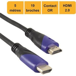 Ototon® 15M Câble HDMI 4K 60Hz Coudé 90 Degrés Cordon HDMI Ultra HD High  Speed 18Gbps par Ethernet Supporte HDR 3D Arc - 15M - Cdiscount Informatique