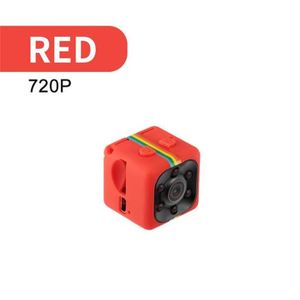 CAMÉRA MINIATURE Mini Caméra Espion HD 720P Sport DV Caméra/Vision Nocturne/Détection de Mouvement - Rouge