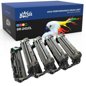 TONER EXPERTE of 4 Compatible Dr241Cl Drum Units for Brother Dcp 9015Cdw  Dcp 9020Cdw Mfc 9140Cdn Mfc 9330Cdw Mfc 9340Cdw Hl 3140Cw Hl 3142Cw Hl