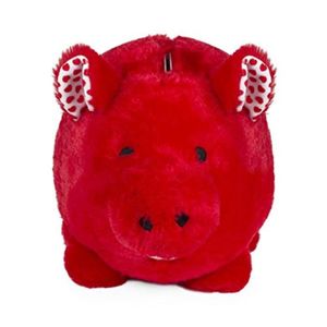 Tirelire grand porc /à larc rouge 40cm
