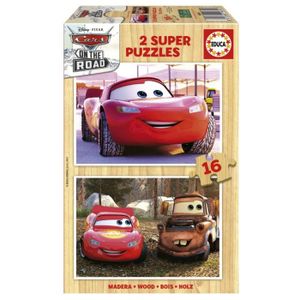 PUZZLE Puzzle Cars - Educa Borras - 2 X 16 pièces - Enfan