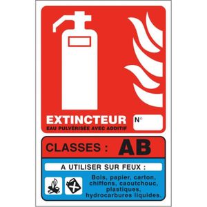 Firexo Extincteur Tous Feux (9 Litre) - 7 in 1 Extincteur d'incendie -  Electrique et Domestique Extincteur Feu - Extincteurs pour la Maison, Le