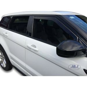 Garnitures Sortie D'air Chromé Pour Range Rover Evoque 2012-2018 - Lot De 4 En ABS Noir Brillant, Facile à Coller