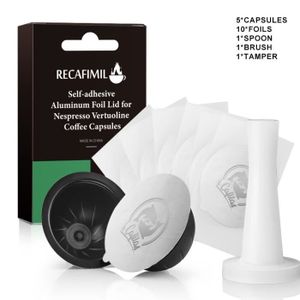 2 Capsules Réutilisables ® + 100 opercules pour Nespresso