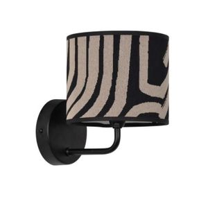 APPLIQUE  NAIROBI-Applique murale Tissu H19.5cm Nairobi noir