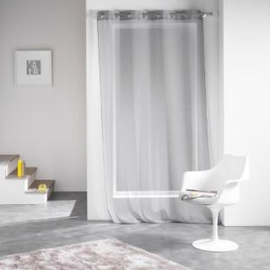 Voilage à Œillets Douceur D'Intérieur Loulaine Blanc Effet Laine 140x280 Cm