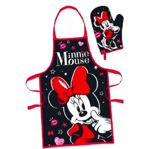 Tablier Toque Disney Minnie Déguisement cuisine enfant 3 à 8 ans Rose