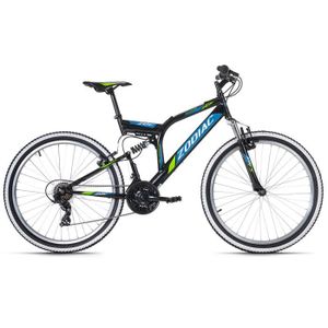 VTT VTT tout suspendu KS Cycling Zodiac noir-vert 26