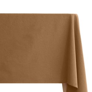 Nappe En Lin Effet Lotus 90x90 Cm - Résistante à L'eau, Lavable Machine - Carrée Unisexe