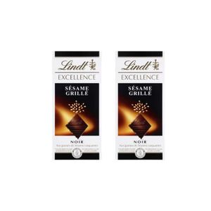 LINDT Tablette Noir Extra Fondant MAITRE CHOCOLATIER - Chocolat Noir - Lot  de 3x 110 g