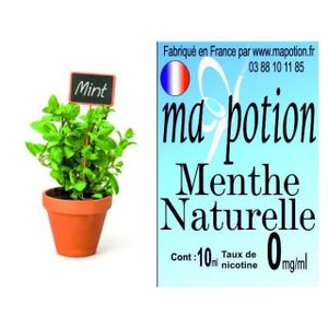 LIQUIDE E-liquide Français Ma Potion Menthe Naturelle 0mg