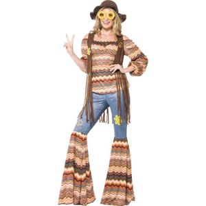 DÉGUISEMENT - PANOPLIE Déguisement Hippie Harmonie - Smiffy's - Costume Disco 70's - Femme - Multicolore