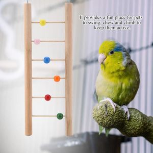 ECHELLE Pwshymi Jouets pour oiseaux Échelle de perroquet en bois pour oiseaux, jouet d'escalade, balançoire suspendue animalerie jouet