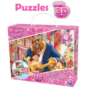 PUZZLE DISNEY PRINCESSES Coffret de 3 Puzzles de 48 pièce