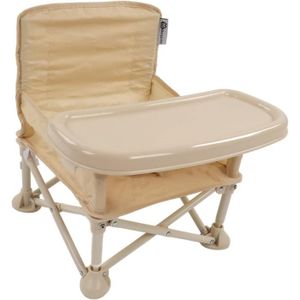 CHAISE HAUTE  Chaise haute portable pour bébé - TRAHOO - Siège de table - Pliable et léger - Bleu