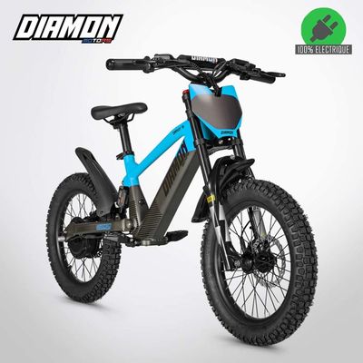 Draisienne électrique enfant RIRIBIKE RTX3 24V (12), jaune, batterie lithium, moteur 100 W, frein à - Draisiennes