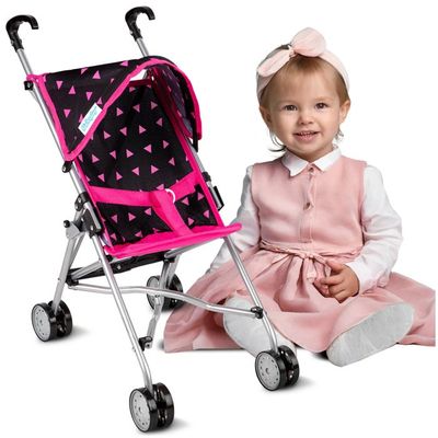 Poussette Landau Kinderplay Pour Poupée – Poignée Réglable 33-63 Cm, Dès 2 Ans