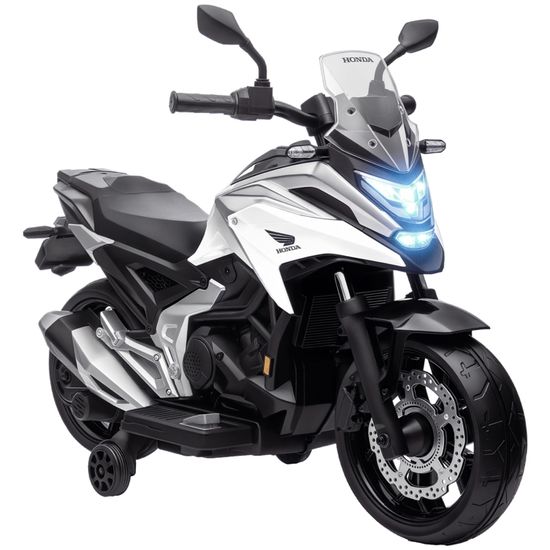 Moto Electrique Enfants Honda CBR 12V de Babycar - Moto Electrique Enfant avec accélérateur au Pied, accès MP3 et Sons et lumières intégrés - Moto