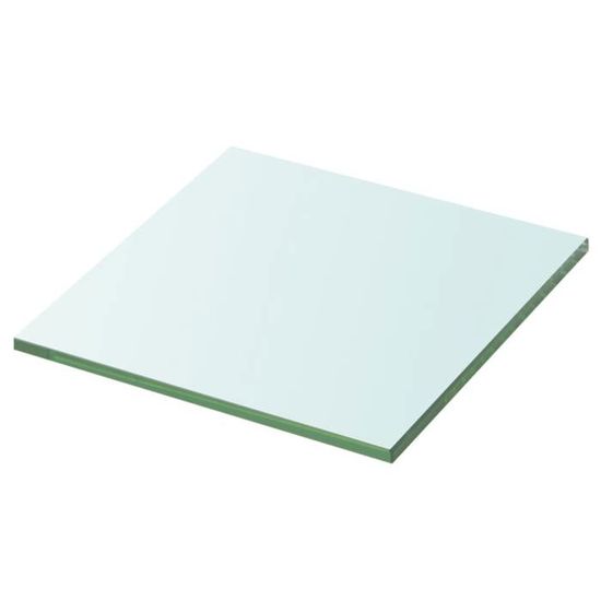 Panneau pour Étagère Verre Trempé Transparent 20x20 cm Épaisseur 8 mm