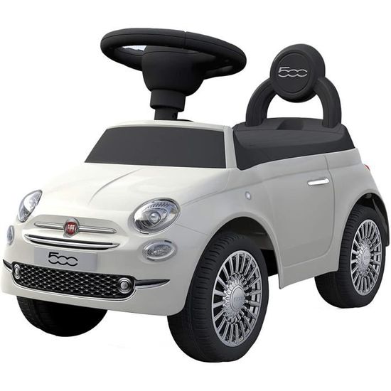 Porteur FIAT 500 ® - trotteur voiture avec klaxon 6 musiques coffre - idee cadeau bébé enfant noel marcheur jouet