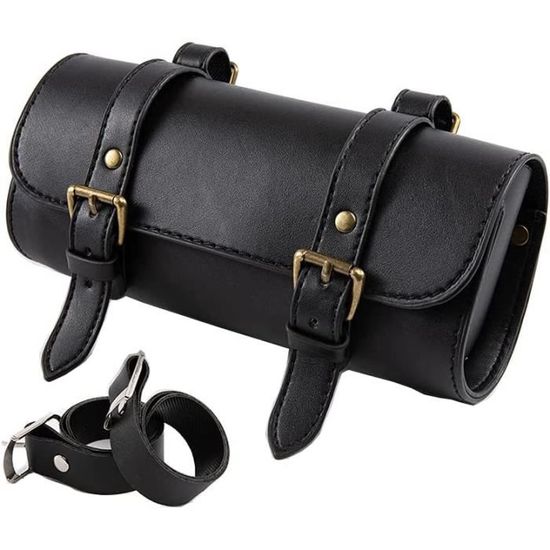 Sacoche Universelle Guidon Moto MOSISO – Pochette Étanchéité Outils & Accessoires Avec Bandoulière, Fixation Stable, Noir