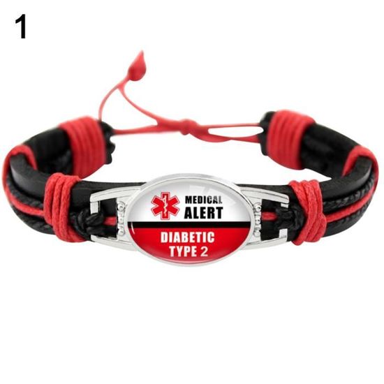 Bracelet De Survie En Paracorde Alerte Médicale Pour Diabétique Justice