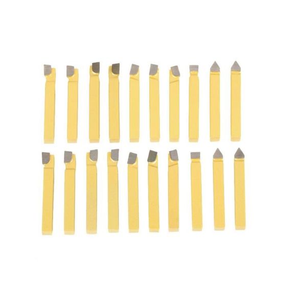 Lot De 21 Outils De Tour En Carbure - Inserts De Coupe Haute Performance, Neuf