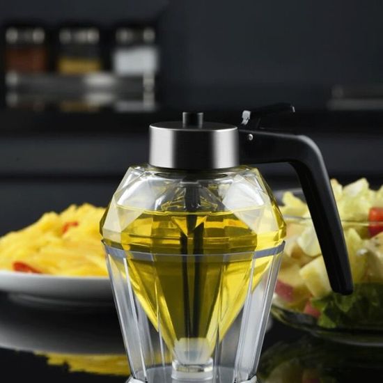Vaporisateur d'huile, pulvérisateur d'huile d'olive 200 ml avec  distributeur en acier inoxydable étanche