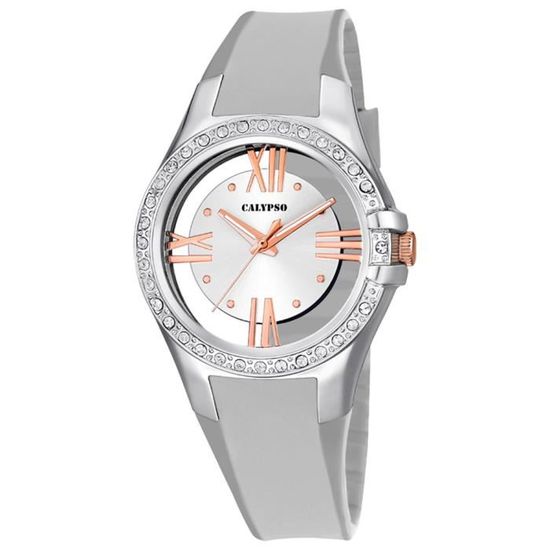 Montre Calypso K3059 Dauphin - Quartz, Acier, Nylon/cuir - Neuf Sans étiquette