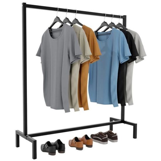 PORTENTUM Portant A Vetement En Acier – Jusqu’à 35 Kg