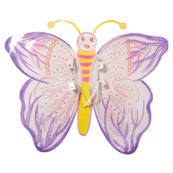 Ailes De Fée Papillon Scintillantes Avec Oreilles D'Elfe Et Bâton Magique - Kit Cosplay Complet