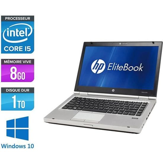 Pc portable HP EliteBook 8460P - i5 - 8Go - 1 To - Windows 10