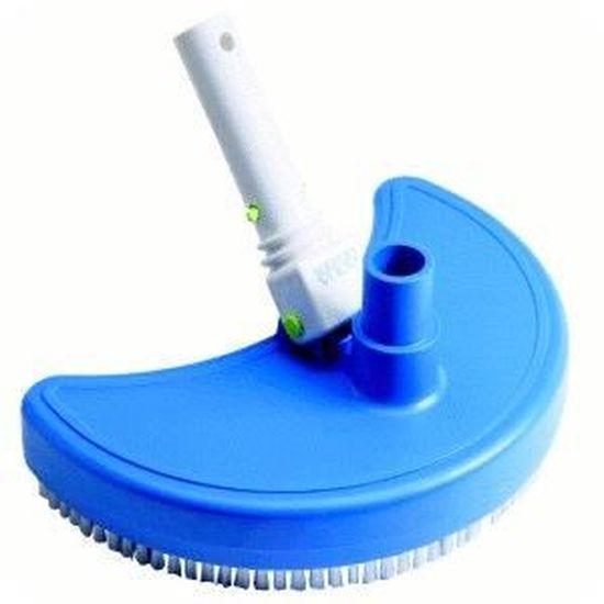 Tête de balai aspirateur pour piscine en aluminium de 35 cm avec brosse et  dispositif de raccordement au manche