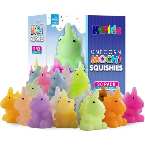 Lot De 3 YoYos Licorne LED Multicolores – 5 Cm, Motifs, Cadeau Anniversaire Enfant