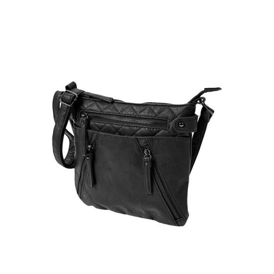 Sac Banane DELUXITY Multi-poches Zippées – Noir Taille Unique