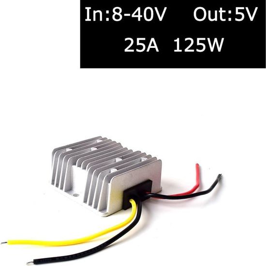 Convertisseur 24V Vers 12V Pour Camion - Réducteur De Tension, Régulateur DC, Protection Intégrée