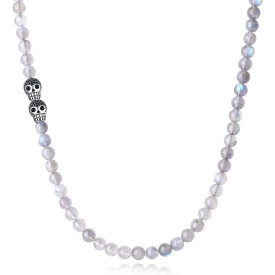 Collier pour Homme et femme avec chaine et tete de mort egyptienne