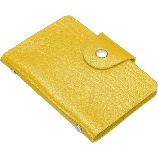 Porte-cartes En Cuir PU Camel Marron – Marque HENGSHENG – Neuf Avec étiquettes