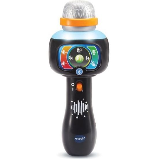 Micro Sur Pied Réglable Star Academy 80 Cm - Effets Sonores & Lumineux - Enfant 6 Ans+ - 10