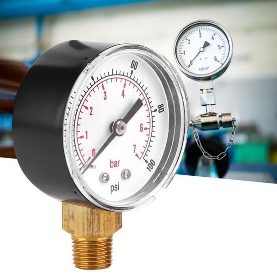 0-30inHg 0-1bar 50mm Mini-Zifferblatt Luftdruckmanometer Vakuum Manometer 14 Zoll Bspt Ruckwartsmontage Anmi 91938136