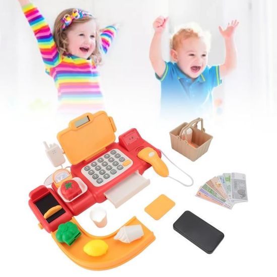 Acheter Mini caisse enregistreuse rouge avec lumière sons et calculatrice
